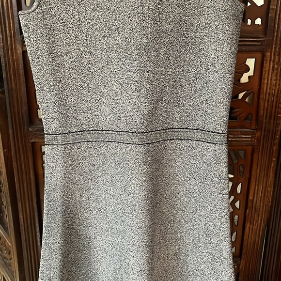 NWT THEORY Raneid K Wool Felt Knit Light Heather Wool Sleeveless A-Line Dress - Picture 2 of 5